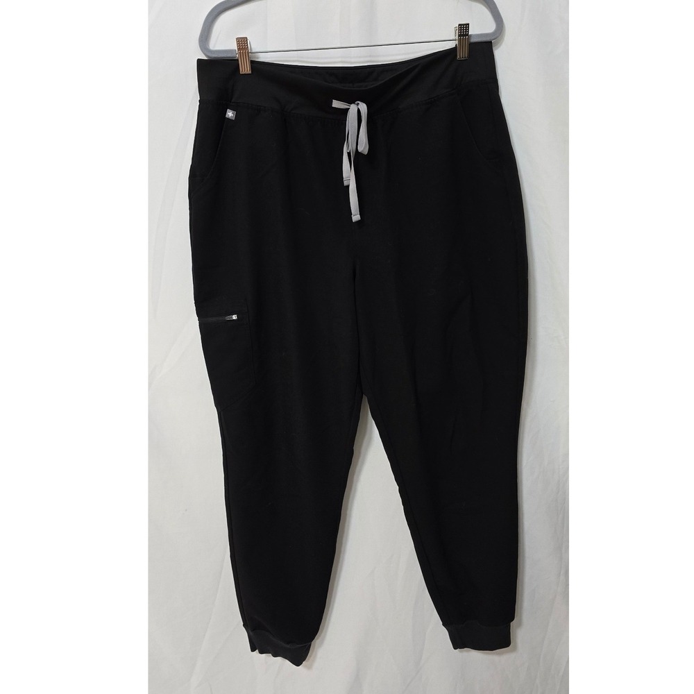 Figs Zamora jogger scrub pants women plus size XXL/Tall black nursing workwear